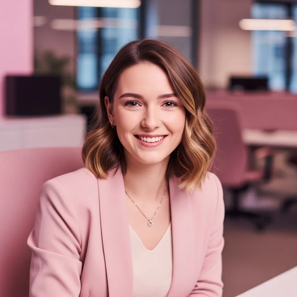 Mujer en paz consigo misma